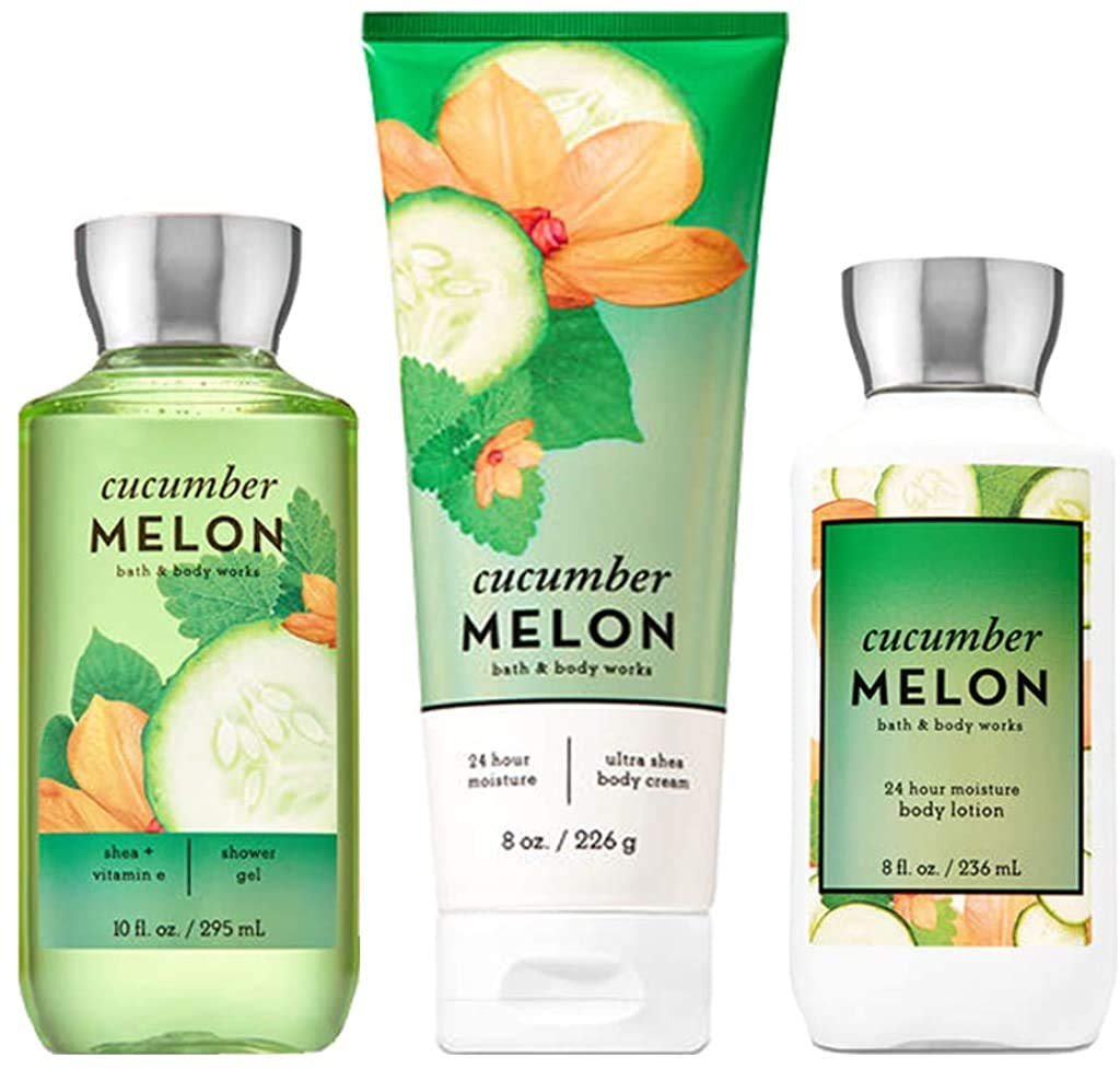 Bath & Body Works Signature Collection Cucumber Melon Gift Set