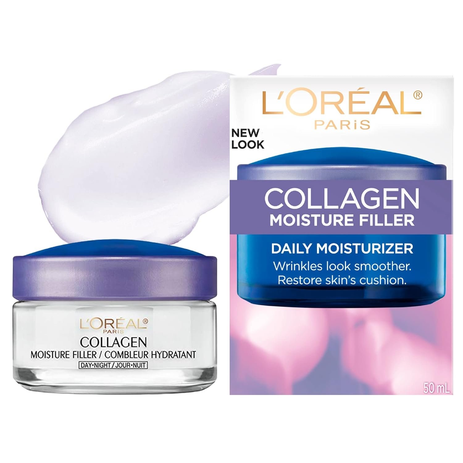 L’Oréal Paris Collagen Daily Face Moisturizer, Reduce Wrinkles, Face Cream